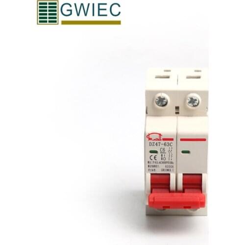 GWIEC Factory Direct Sales China 32A 40A 400V Electrical 2-Pole MCB Short Circuit Protection Miniature Circuit Breaker