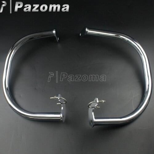 Chrome Motorcycle 1-1/4" Engine Guard Highway Crash Bar For HONDA Shadow VT750 C4/C5 VT750C2B Black Spirit VT750C2B Phantom