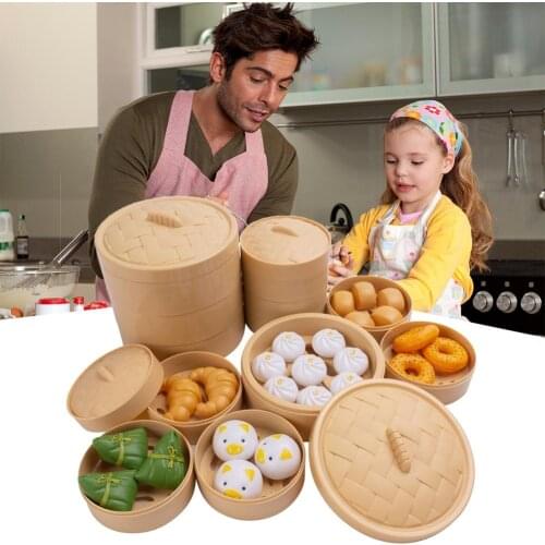 Pretend Food Toys Safe Plastic Simulation Kitchen Toys Set Play Food Model for Toddlers Imagination Inspiring
