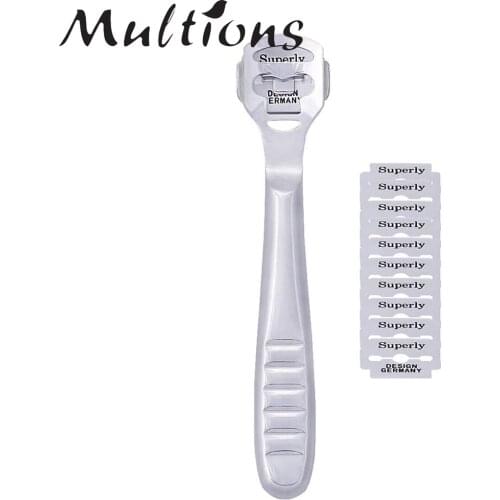 Leathercraft Skiving Tool Leather Thinning Shovel Cutting Knife Tools with 10Pcs Replacement Blades DIY Leather Tools