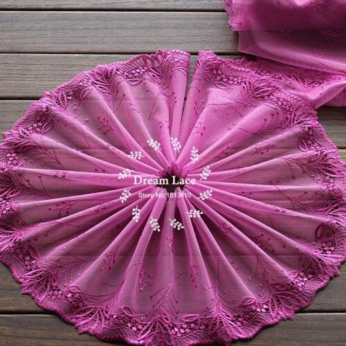 MLAEY 1Yard Exquisite Embroidered Flower Lace Trim High Quality Lace Fabric DIY Craft&Sewing Dress Clothing Accessories