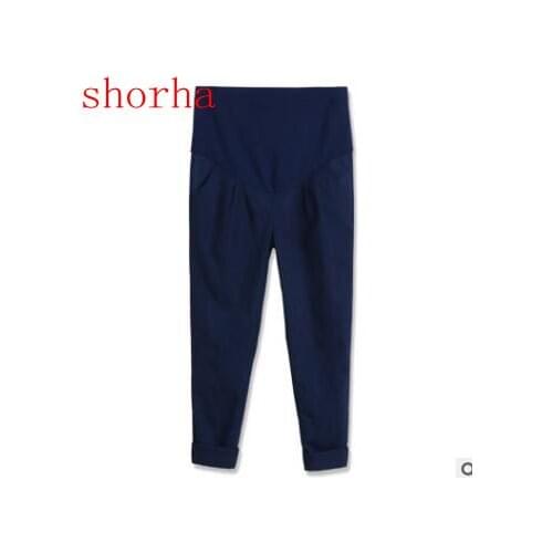 Summer Belly Skinny Maternity Legging in Elastic flax Adjustable Waist Pencil Pregnancy Pants Clothes for Pregnant Women Pants