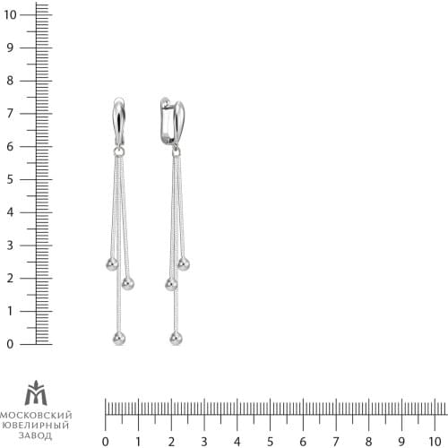 Московский ювелирный завод Silver Earrings