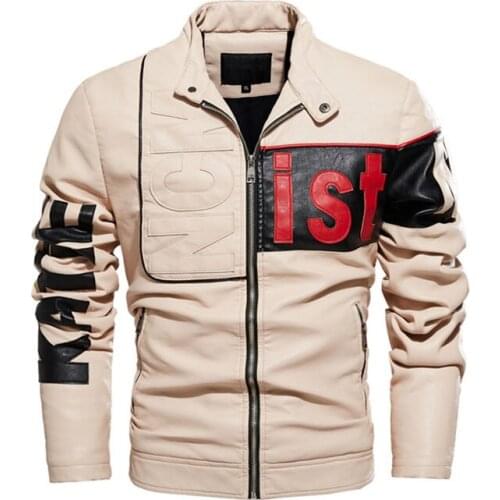Mens Leather Jackets Mens Autumn Winter Motorcycle Leather Jacket Coat Men Casual Plus velvet Spliced PU Leather Jacket Male