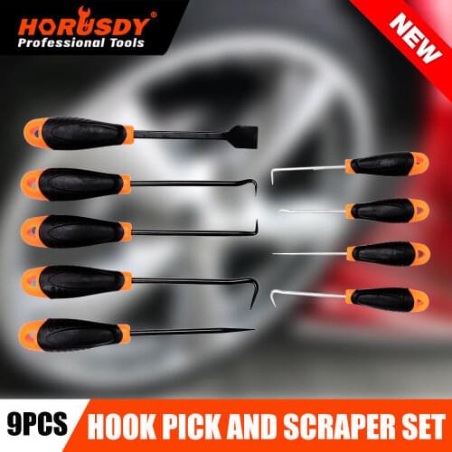 9pcs Auto Car Pick And Hook Set O Ring Oil Seal Gasket Puller Remover Craft Non-slip Hand Tool Car Remover Tool Set