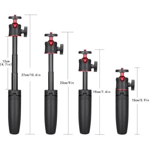 Mini Tabletop Tripod Desktop Phone Holder Stand with Clip for DSLR Camera Digital Camera Handle Desktop Extension Tripod