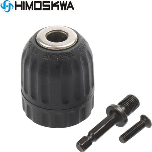 New Keyless Drill Chuck Screwdriver Impact Driver Adaptor 1/4 '' Shank To 3/8'' Hex Shank Adapter Drill Bits Hot Selling