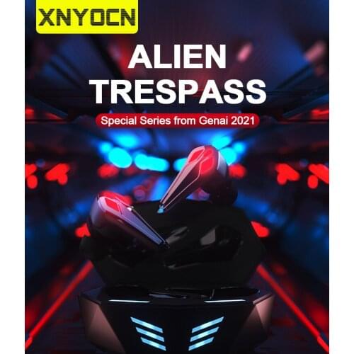 Xnyocn TWS Dual Mode Wireless Earphones Bluetooth 5.0 Gaming Headset Gamer Girl Headphones for Smartphone Stereo Sound Earbuds