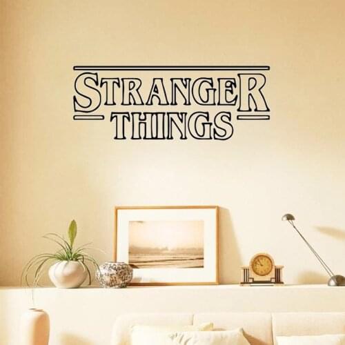 Stranger Things Vinyl Wall Stickers Kids Room Decoration Removable Wall Decals Quote Wallpaper Poster Mural Home Decor