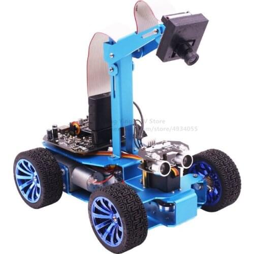 STM32 visual inspection line intelligent robot car DIY independent steering gear steering robot OV7670 camera tracking line RC