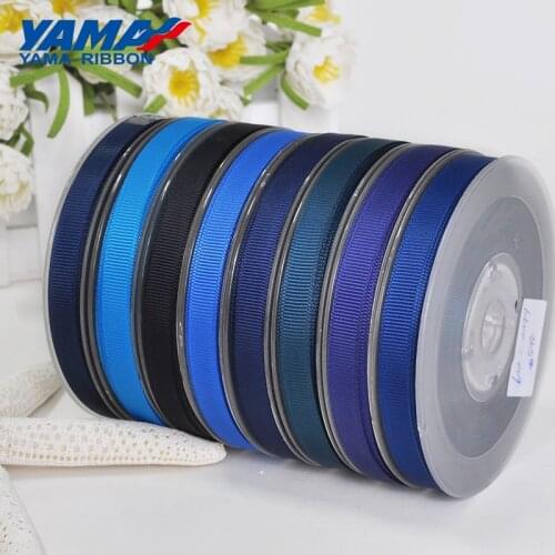 YAMA 1/8 inch 3mm 350yards/lot Blue Purple Series Wholesale Grosgrain Ribbon for Diy Dress Accessory House Wedding Decoration