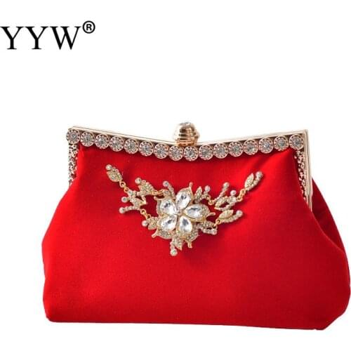 Women Clutch Evening Bags vintage Crossbody Shoulder Bag For Party Banquet rhinestone Wedding Lady Wallet Purse Bolso Mujer