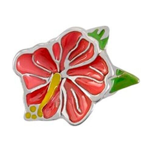 10pcs Shrub Althea Flower Charm floating charms for Living glass locket