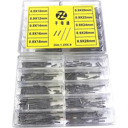 10 Types 0.9mm 10mm~28mm Watchband Tube Bars Set Band Linking Repair Tool