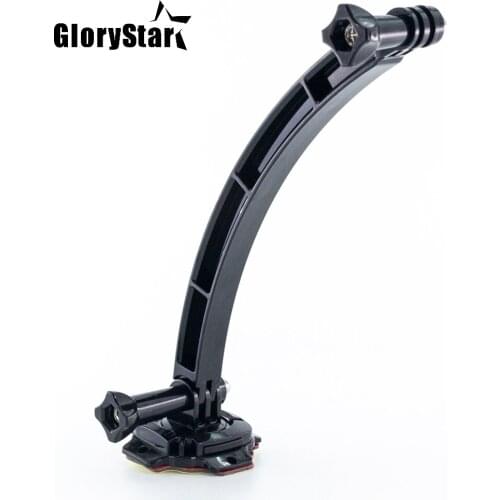 360D Helmet Mount Extension Arm 3M Self Sticker Monopod for Gopro Session Go pro Hero 8 7 6 5 4 3 Xiaomi Yi 4K SJCAM SJ4000 osmo