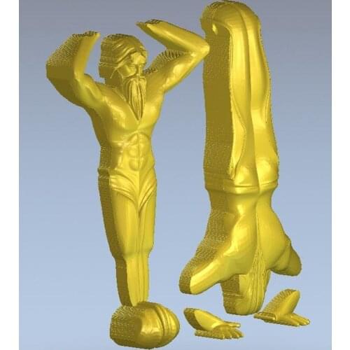 3d model relief for cnc in STL file format atlant