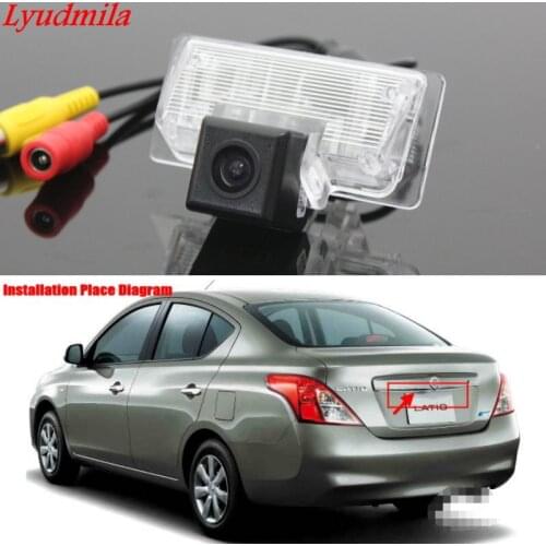 Lyudmila Wireless Back up Reverse Camera For Nissan Latio / Tiida Sedan / Car Parking Rear view Camera / HD CCD Night Vision