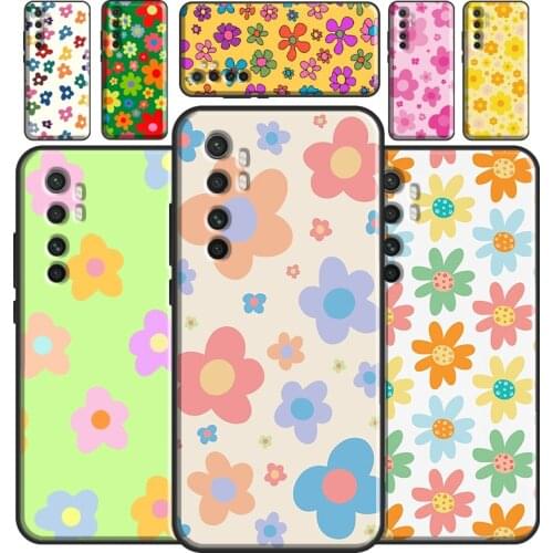 Groovy Pastel Flowers Bloom Daisies Case For POCO M3 Pro F3 POCO X3 Pro Cover For Xiaomi Mi 11 Ultra 9T 10T Pro Note 10 Lite