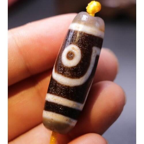 DA0721 Energy Power Tibetan Old Agate 2 Eye Love dZi Bead For Making Braclet Amulet LKbrother Sauces Top Quality Guarantee