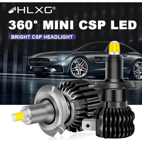 HLXG 360 HB3 HB4 H8 H9 H1 h7 led car headlight 6000K 60W 12V bulb Light 9005 90061 lampada lamp h1 led canbus CSP 20000LM luces