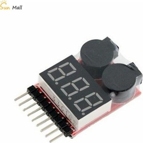 1-8S two-in-one battery indicator/BB low voltage/alarm/electric display/dual function buzzer