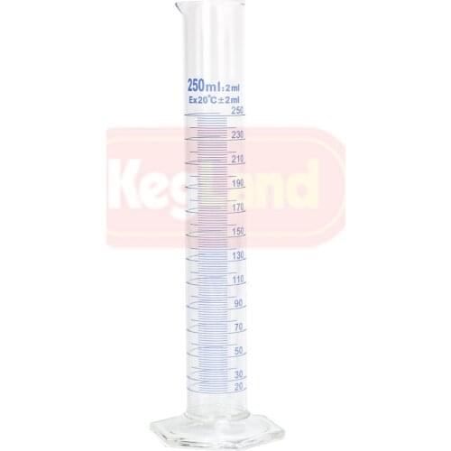 250ML MEASURING CYLINDER WITH (2ML GRADUATIONS)