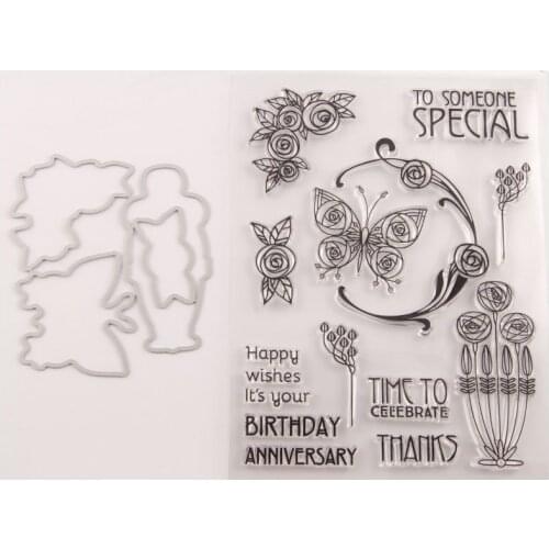 Metal Cutting Dies and stamps DIY Scrapbooking Card Stencil Paper Craft Stamp Die Set T1584 Knife Mold Set
