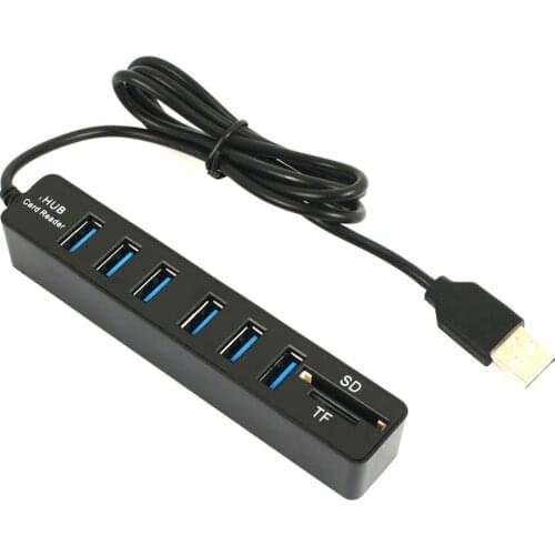Mini USB Hub 3.0 Multi USB 3.0 Hub USB Splitter 3 Port Hub With TF SD Card Reader 6 Port 2.0 Hab Adapter For PC Accessories