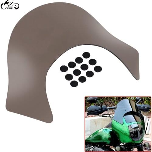 Motorcycle Windscreen Air Wind Deflector Adjustable Lip Windshield Windscreen Shield For Sportster Softail ABS Plastics