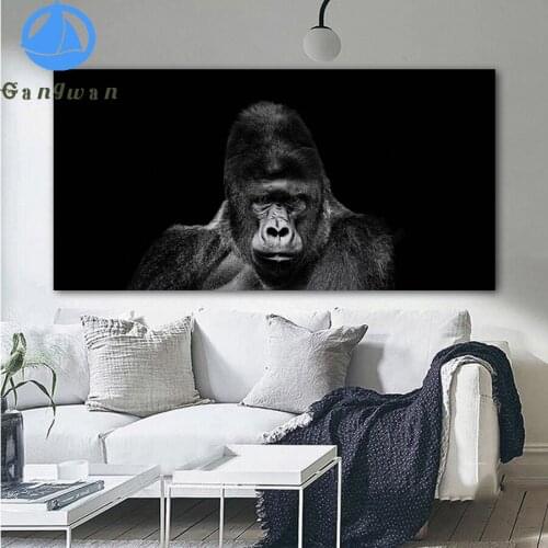 Gorilla Monkey Animal Picture Diamond Painting Kits 5d Diy Needlework Diamond Embroidery black white Handicrafts Gift Home Decor