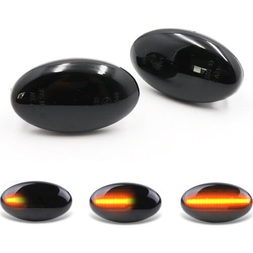 Niscarda 2PCS Amber Dynamic Flowing LED Side Marker Light For Subaru Forester 01-05 Liberty 00-03 Impreza WRX