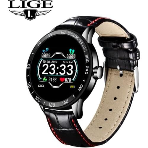2020 New fashion leather Digital Watch Men Sport Watches Electronic LED Male Wrist Watch For Men Clock Waterproof Bluetooth Hour
