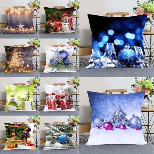 New Arrival Christmas Pillowcase Wedding Decorative Pillow Cover Custom New Year Gift For (one Sides) Printed Pillow Cases