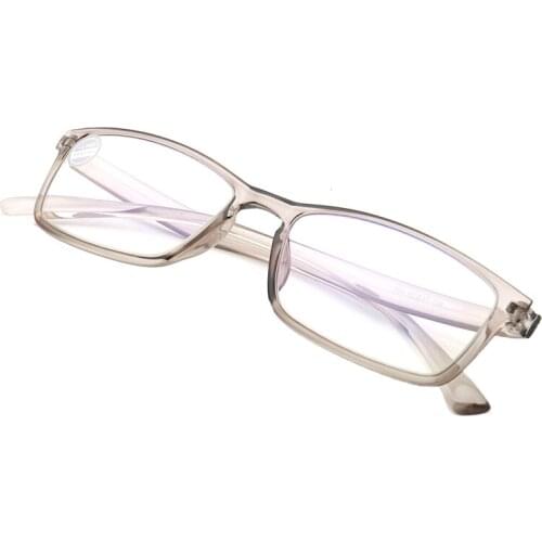 Women Reading Glasses Men anti blue light readers Rectangle Eyeglasses Anti fatigue Computer Eyewear +1.5 +2.0 +2.5 +3.0 clear