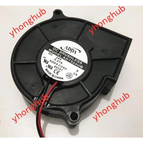 ADDA AD7524UB S DC 24V 0.27A 75X75X30mm Server Cooling Fan