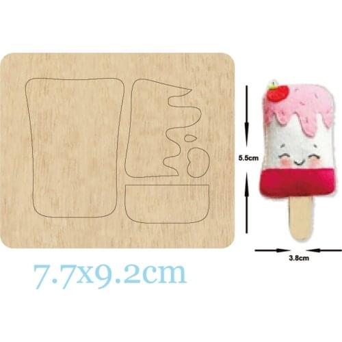 Popsicle/Ice Cream Wood Cutting Dies For DIY Leather Cloth Paper Craft Fit Common Die Cutting Machines on the Market 2020 New