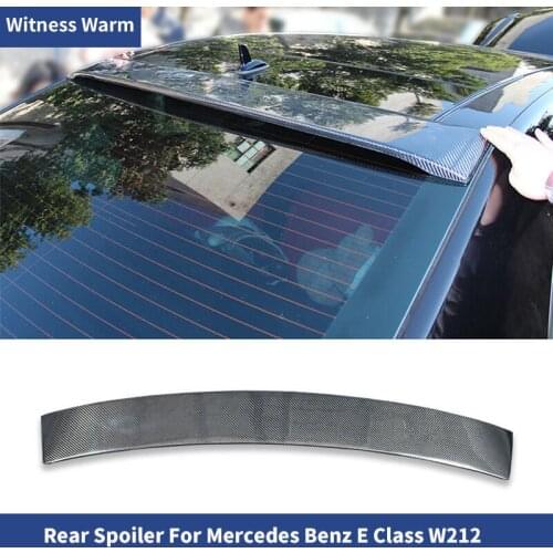 For W212 Roof Spoiler 2009-2016 Mercedes-Benz W212 E-class ROOF Spoiler Carbon Fiber Car Rear Wing Rear Spoiler