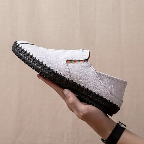 Men Black Shoes Scarpe Uomo Eleganti Mens Moccasins Shoes Fashion Zapatos Hombre Casual Sapato De Couro Masculino Leather