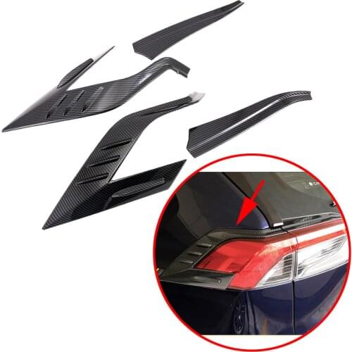 Fit For Toyota RAV4 2019 2020 Carbon Fiber Tail Light Lamp Taillight Cover Accessories Garnish Protect Cover Trim Molding
