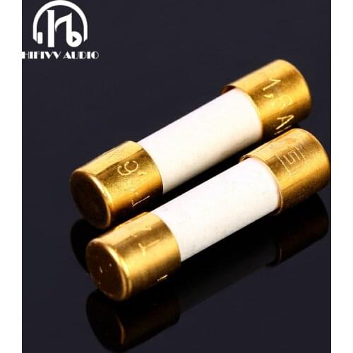 1Pcs 5x20mm hifi Switzerland Fuse for power amplifier power socket Single crystal silver nano fuse CD player socket fuse tube