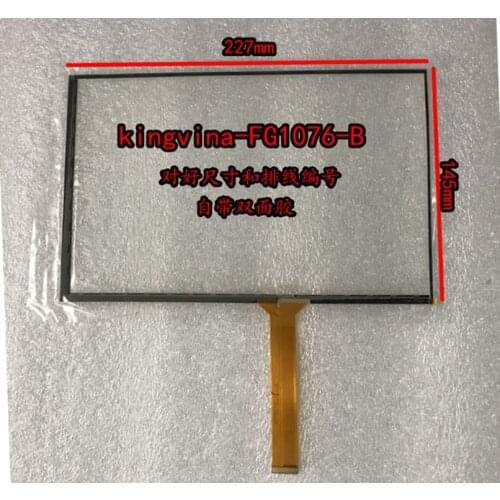 10.1'' new touch screen for digitizer touch panel glass sensor kingvina-FG1076-B