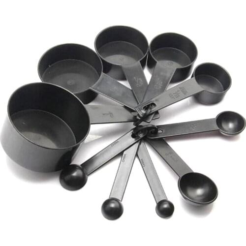10Pcs/Set Kitchen Measuring Spoons Teaspoon Coffee Sugar Scoop Cake Baking Flour Measuring Cups Kitchen Cooking Tools Home Usage