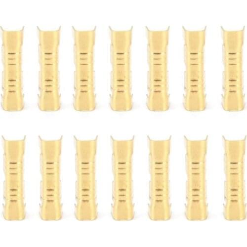 100Pcs Quick Wiring Terminals U-Shaped Wiring Terminal Brass Gold Docking Connector Quick Wiring Terminals