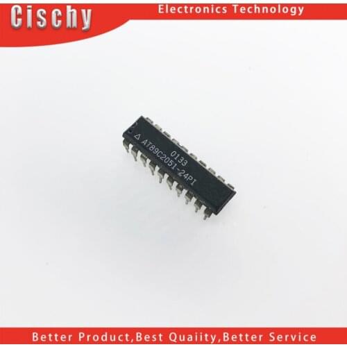 1pcs/lot AT89C2051-24PU AT89C2051-24PI AT89C2051 DIP-20 In Stock