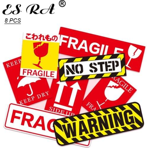 8 Pcs/Set (lot) Funny Waterproof PVC Stickers Sets Warning Sign Sticker laptop Pitcher Bottle Luggage Notebook Sticker Decorate