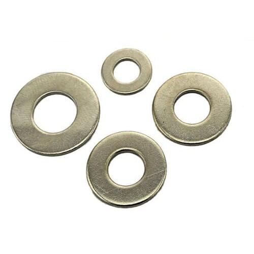 White zinc plating Washers M6 M8 M10 M12 M14 M16 M18 Steel Flat Wear Anti-skid Washers (M10) Qty 50