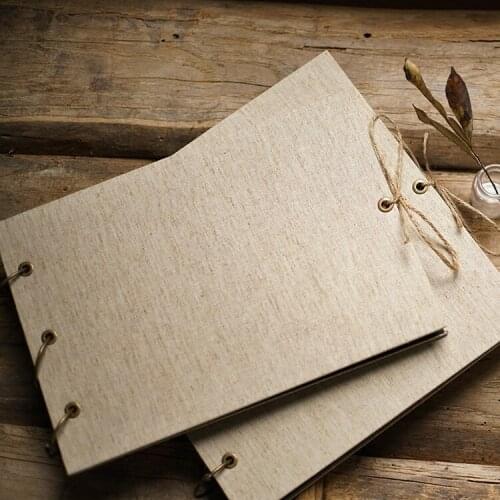 Blank linen hoop adjustable DIY graduation album handmade South Koreas photo album baby shower