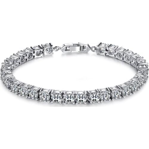 Full drill rounded zircon bracelets