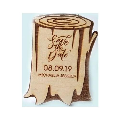 Tree Rustic Wooden wedding save the date magnets, Wood save the date magnet, wedding gifts