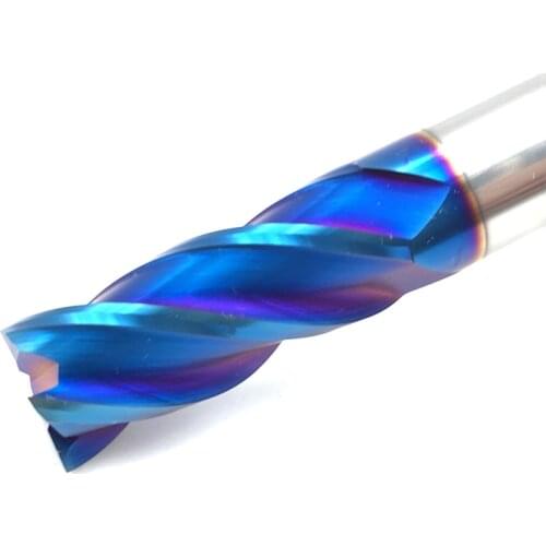 HRC65 4F Endmill Milling Cutter Alloy Coating Tungsten Steel Tool Cnc Maching Top Milling Cutter Kit Milling Machine Tools